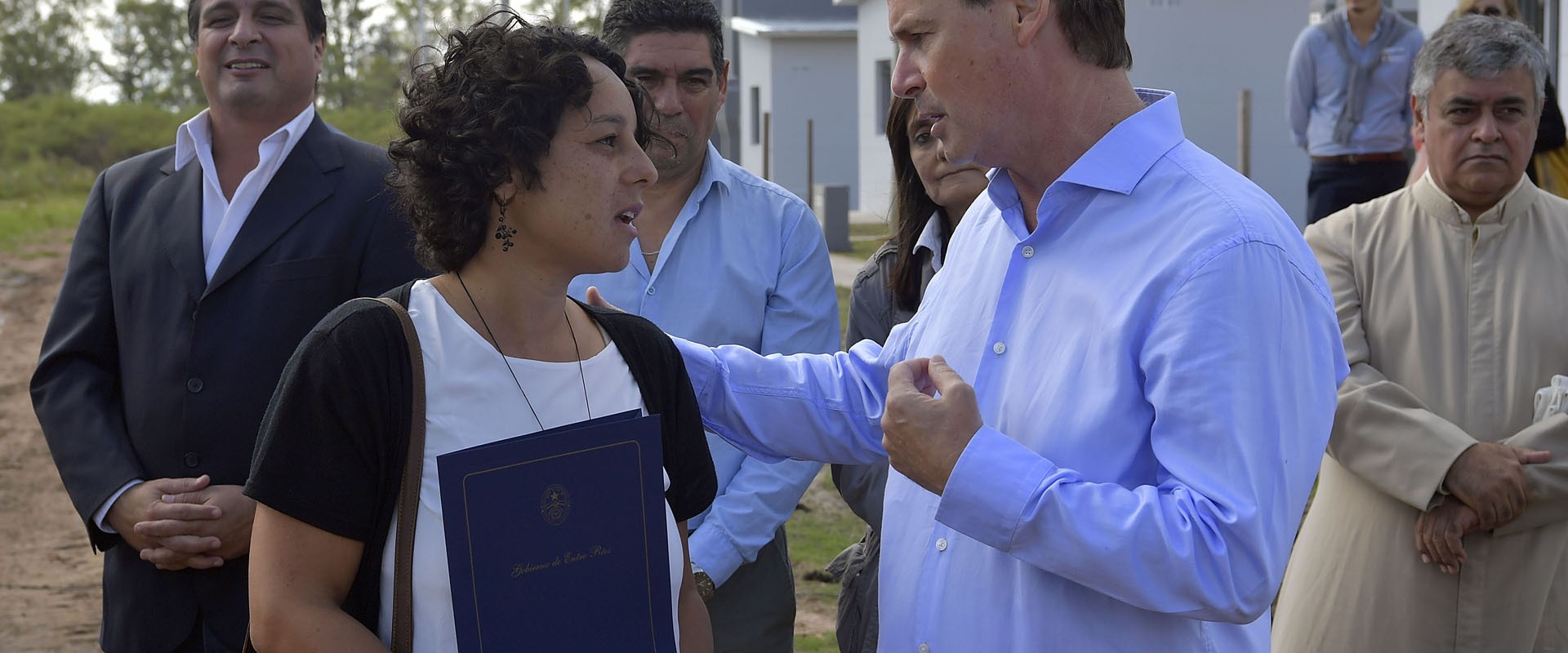 Bordet inauguró las primeras viviendas construidas íntegramente con fondos provinciales