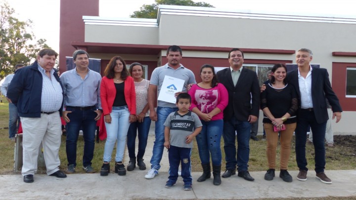 Fueron inauguradas 12 viviendas  en Las Garzas