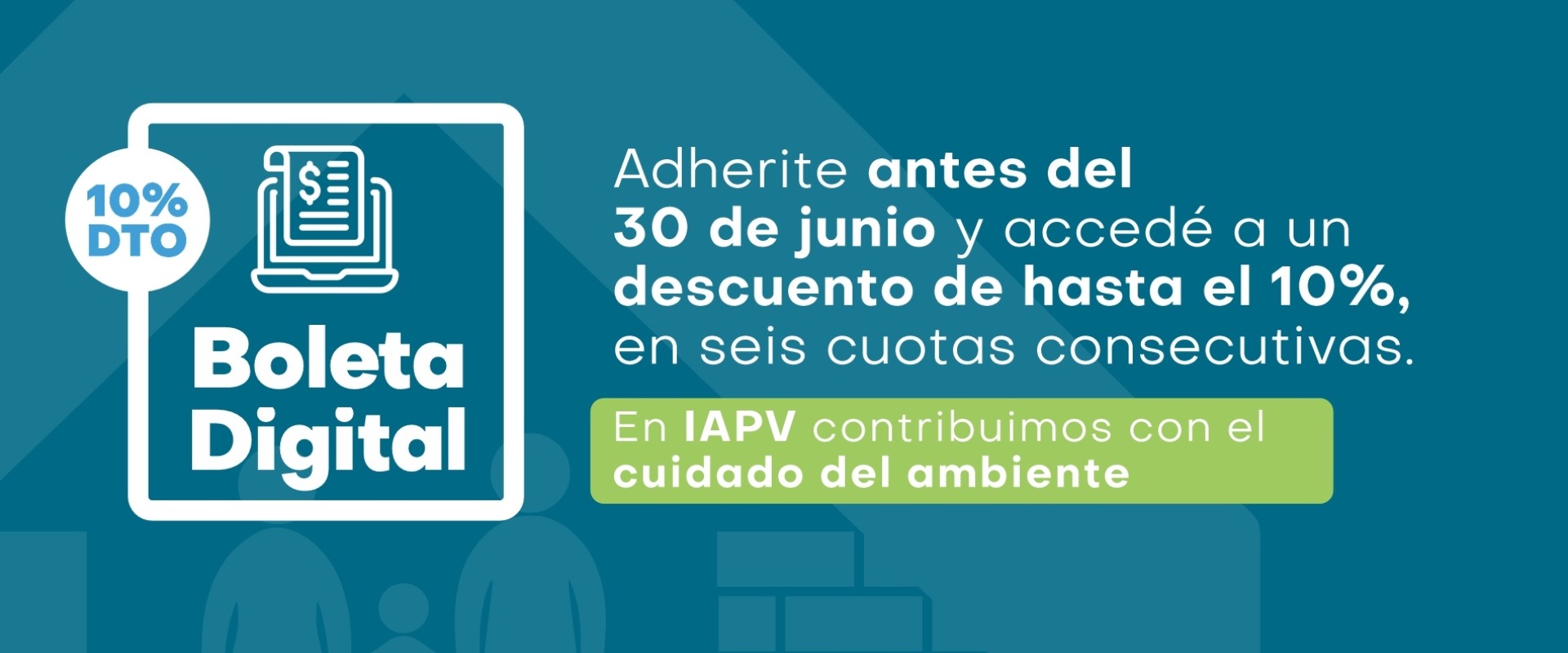 Con beneficios en sus cuotas, adjudicatarios de viviendas del IAPV pueden adherirse a la boleta digital