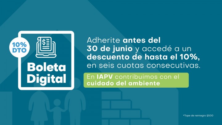 Con beneficios en sus cuotas, adjudicatarios de viviendas del IAPV pueden adherirse a la boleta digital