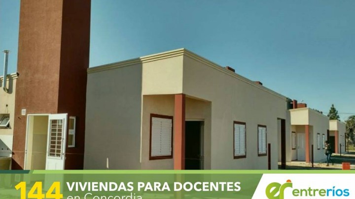 Se inauguraron viviendas para docentes en Concordia